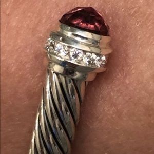🌹DAVID YURMAN PINK TOURMALINE DIAMOND PRINCESS
